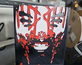 3D Printed Gaming Anime Wall Art | Custom Hueforge Picture