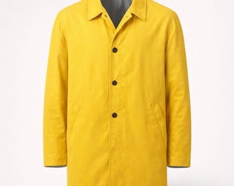 Ryan Gosling Peacoat | Project Hail Mary Mens Coat | Movie Inspired Pea Coat Jacket | Trench Style | Cotton Faux & Real Leather | All Sizes