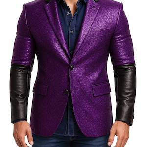 Ghost Papa Emeritus Cosplay Blazer | Gothic Rock Sequin Jacket | Ghost Band Costume for Halloween, Concert, Stage Wear | Color Options