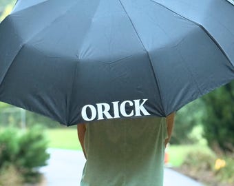 Customized monogram umbrella promotional sports umbrella personalized rain umbrella golf monogram logo umbrella gift for sports mom gift for