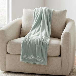 Custom Bible verse blanket christian gift idea gift for mom scripture gifts for someone that is sick graduation gift for senior fleece throw