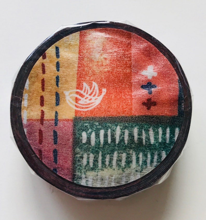 alignment Washi tape dark colours washi tape bullet journal collage washi tape mixed media art planner supplies Chamil Garden