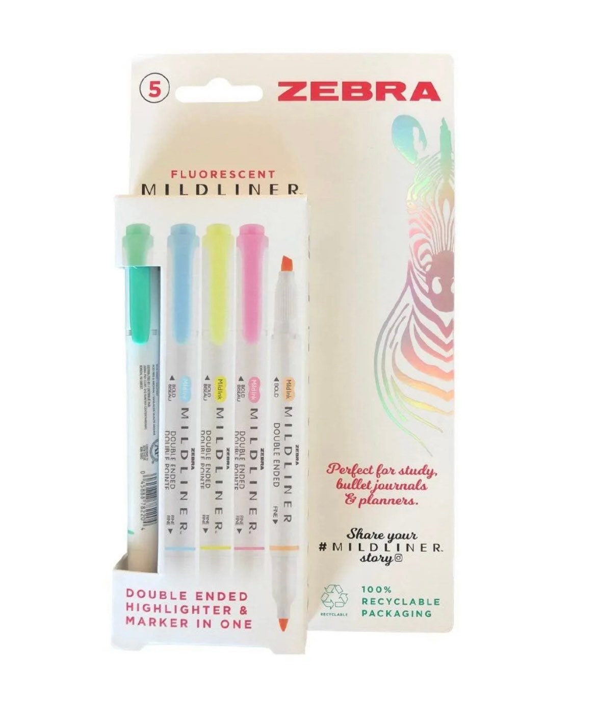 25 Zebra Mildliner Highlighters, Japanese Import Kawaii Cute Pens Zebra All  Colors Highlighter Mildliner, Marker 