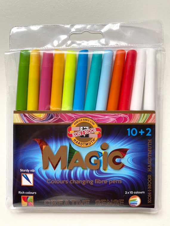 Koh-i-noor, Magic Colour Changing Pens, Crafts, Stationery, Kids Gifts, Art  Supplies, Artist Gift, Fibre Pens, Felt Tips 