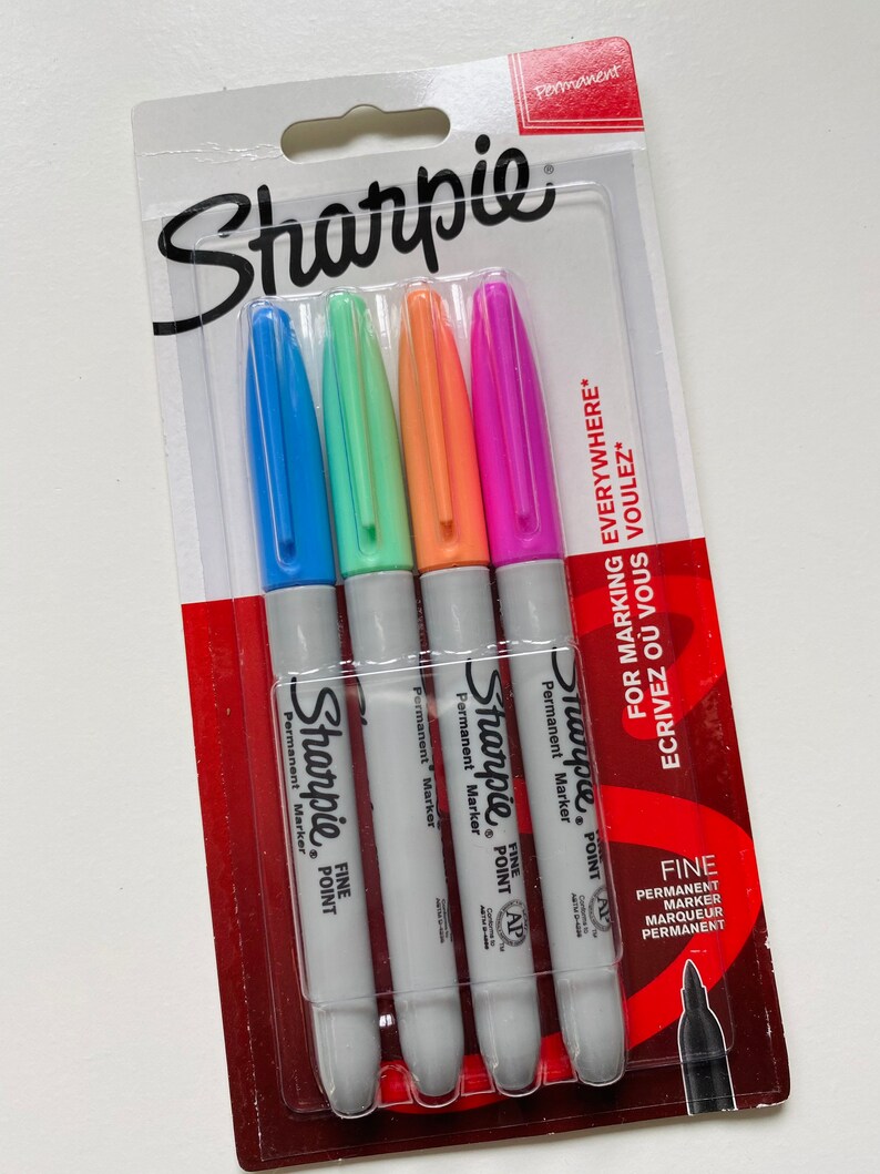 3 Sharpie Pens Pastel Pens Stationary Felt Tip Pens Etsy