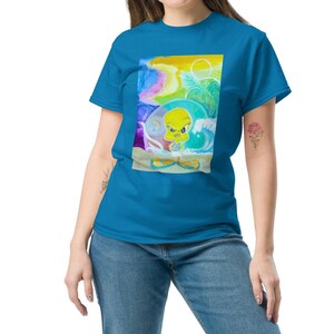 Camiseta unisex clásica de Tweety Bird galáctico