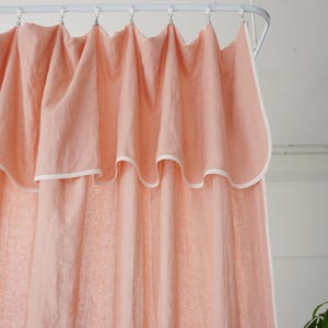 Pure linen curtains, hand-customized, multi-color optional, semi-transmitting cloth curtains, nordic simple style