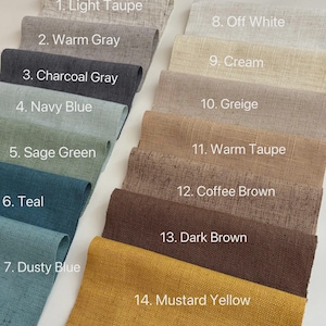 Custom Linen Curtains: Semi Blackout Bedroom & Living Room Drapes