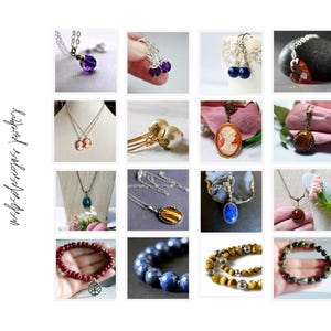 Conjunto de collar de perlas moradas, joyería de perlas para damas de honor en bodas imagen 12