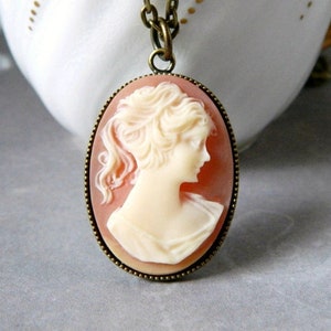 Mini Gold Cameo Earrings in Ivory & Carnelian Cameo Drop Earrings, Gifts for Her Victorian Jane Austin Style image 9