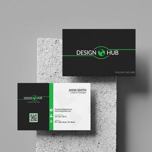 Modernes minimalistisches Visitenkarten Design | Professionelles Branding & Kontaktkarten | Anpassbare Vorlage