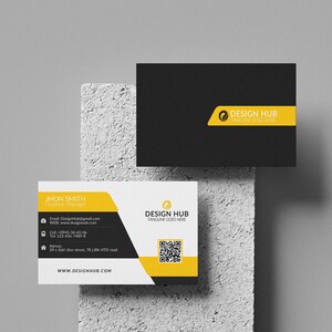 Moderne creatieve ontwerpsjabloon voor visitekaartjes | Bewerkbaar minimalistisch visitekaartje voor ontwerpers en bureaus