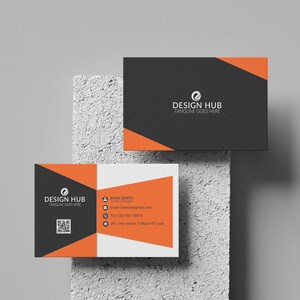Moderne creatieve ontwerpsjabloon voor visitekaartjes | Bewerkbaar minimalistisch visitekaartje voor ontwerpers en bureaus