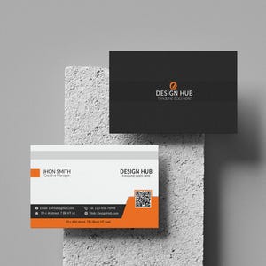 Modernes minimalistisches Visitenkarten Design | Professionelles Branding & Kontaktkarten | Anpassbare Vorlage