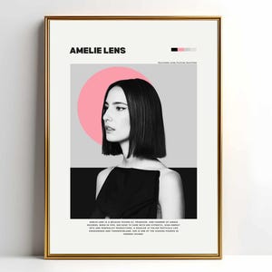 Amelie Lens | Techno DJ Wall Art  | Electro music Printable | Electronic Music Decor | Rave Artwork  | Digital Download
