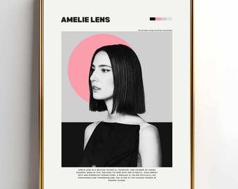 Amelie Lens | Techno DJ Wall Art  | Electro music Printable | Electronic Music Decor | Rave Artwork  | Digital Download