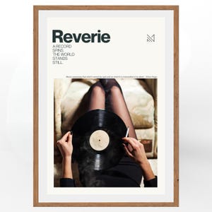 Retro Vinyl Record Fine Art Print | Vintage Music Lover Poster | Minimalist Retro Decor, Wall art Music Room