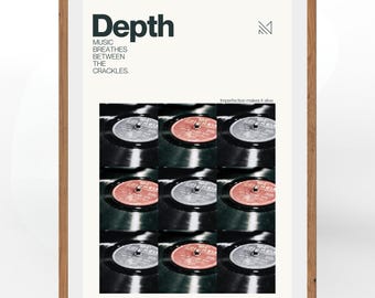 Stampa artistica su disco in vinile, decorazione musicale per audiofili