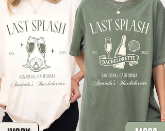 Last Splash Bachelorette Shirt: Coastal Beach Bridal Party Tee