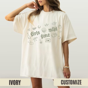 Girls Gone Mild Bachelorette Party Shirts, Spa Bachelorette, Personalized Bachelorette Movie Night Shirt, Bach Bridesmaids Gifts, Bridal Tee