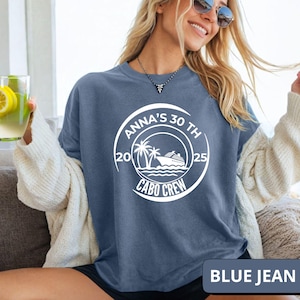 Benutzerdefinierte Strand-Geburtstags-Crew-Shirt, benutzerdefinierte Strand-Geburtstags-Party-Shirt, Strand-Geburtstags-Shirt, Strandgeschenk, Party-Shirt