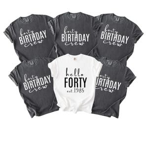 Chemise Hello Forty : t-shirt 40e anniversaire