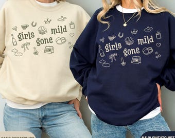 Sudadera de despedida de soltera "Girls Gone Mild": camiseta personalizable para novias de spa