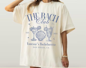 Custom Bachelorette Comfort Colors Shirt: Bach Club Party Tee