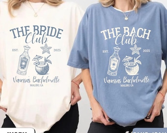 Benutzerdefinierte Bachelorette Comfort Farben Shirt: Bach Club Tee