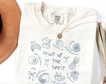 Fruit of the Spirit Christian Shirt, Cherry and Strawberry Shirt ...