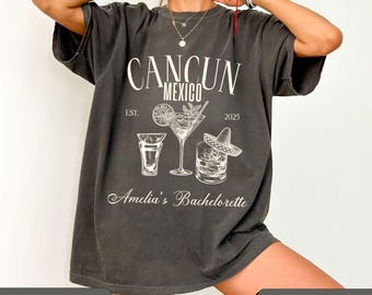 Mexico Bachelorette Party Shirts, Custom Bach Shirt, Personalized Bachelorette Shirts For Groups, Final Fiesta Bachelorette Merch Girls Trip