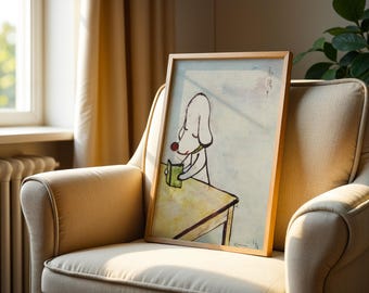 Yoshitomo Nara cartel Gatito inofensivo Yoshitomo yoshimoto Nara Imprimir caja del teléfono Cosmic Girl Guitar Girl Yayoi Kusama Imprimir wabi sabi Japandi