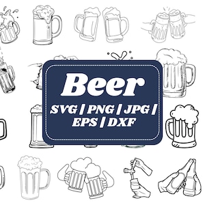 Beer SVG Bundle: Craft Beer Clipart, Cut Files (Digital Download)