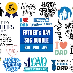 Fathers Day Svg Bundle, Dad svg, Father svg, Papa svg, Best dad ever svg, Grandpa svg, Family svg bundle, Svg Cut Files For Cricut