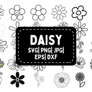 Daisy svg, Daisy Svg Bundle, Daisy Flower Svg, Daisy Silhouette, Daisy, Daisy clipart, Daisy cut file, Daisies, Flowers Svg, Flower, Svg,Png