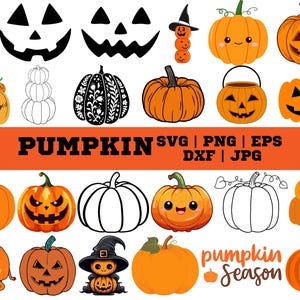 Pumpkin SVG Bundle, Pumpkin SVG, Pumpkin Vector, Halloween Svg, Pumpkin Shirt svg,Fall Clipart,Autumn Clipart,Cut File for Cricut,Silhouette