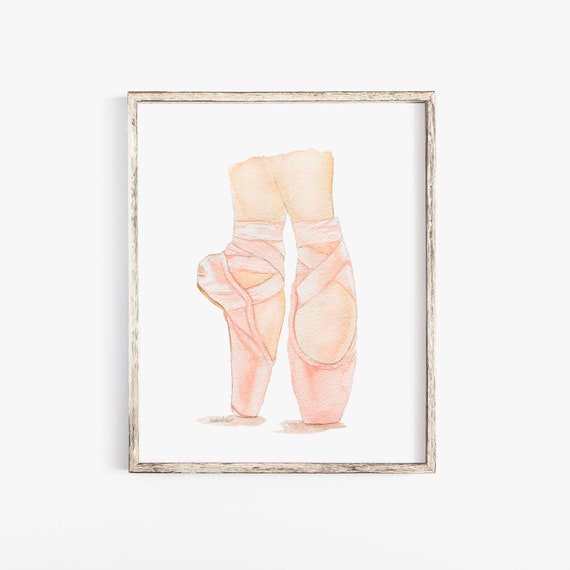 Ballet Shoes Painting Giclee Print Dancer Art - Etsy