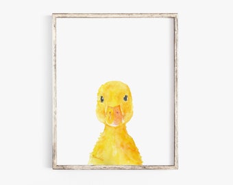 EMYXPAQM Stampa Di Mallard Duck Su Tela Quadro Di