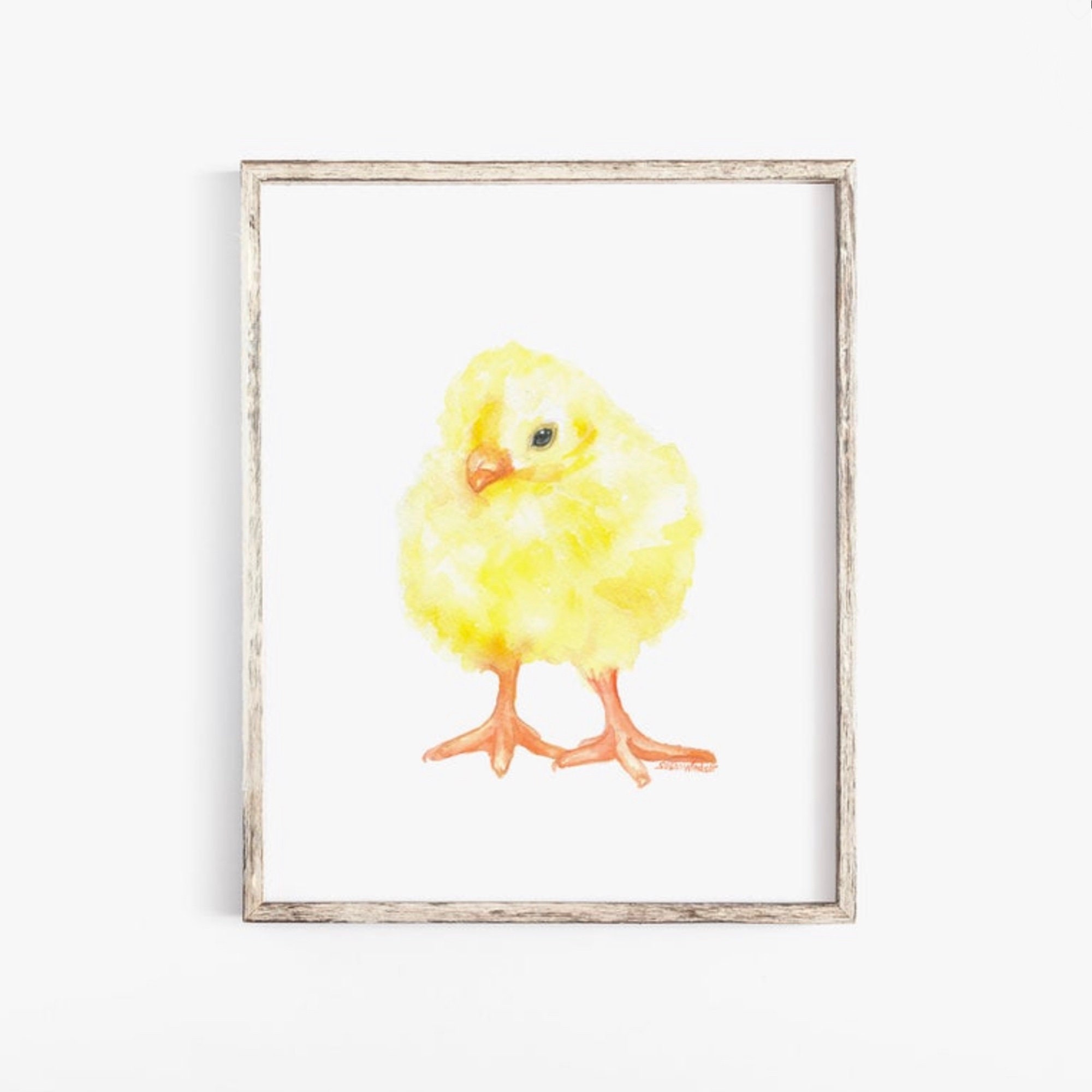 Chick Watercolor Large Art Print Poster UNFRAMED - Etsy