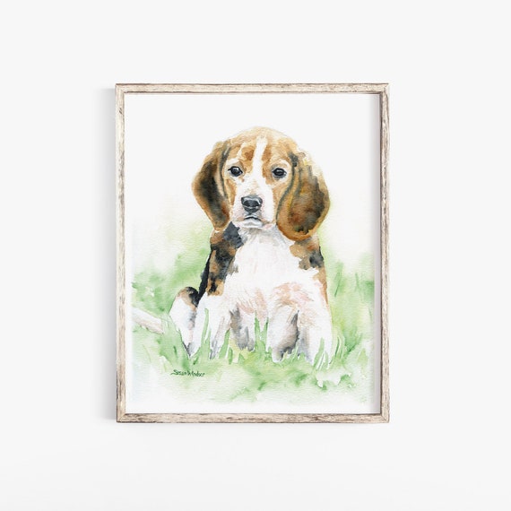Beagle Laptop Sleeve (Multiple Sizes) - Watercolor Beagle Laptop Sleeve (Multiple Sizes) - Watercolor