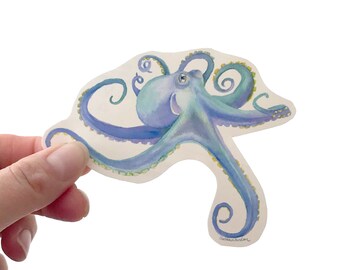 Octopus Vinyl Sticker - Pour les bouteilles d’eau et les ordinateurs portables