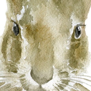 Jack Rabbit Watercolor Painting Large Poster Vertical Format ...