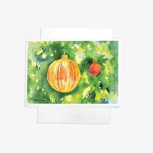 Christmas Ornaments Cards Set of 10 - Christmas Tree Cards