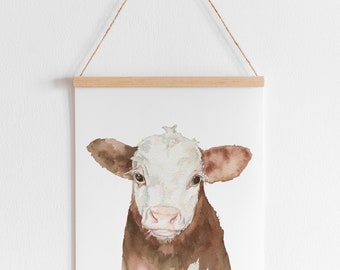 水彩壁絵 Watercolor *The Tender Calf Calf* il_1080xN.701307880_7kpq.jpg