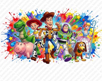 Toy Story PNG - Toy Story Clipart - Toy Story characters -Make your own Toy Story shirt iron on or Birthday Printable