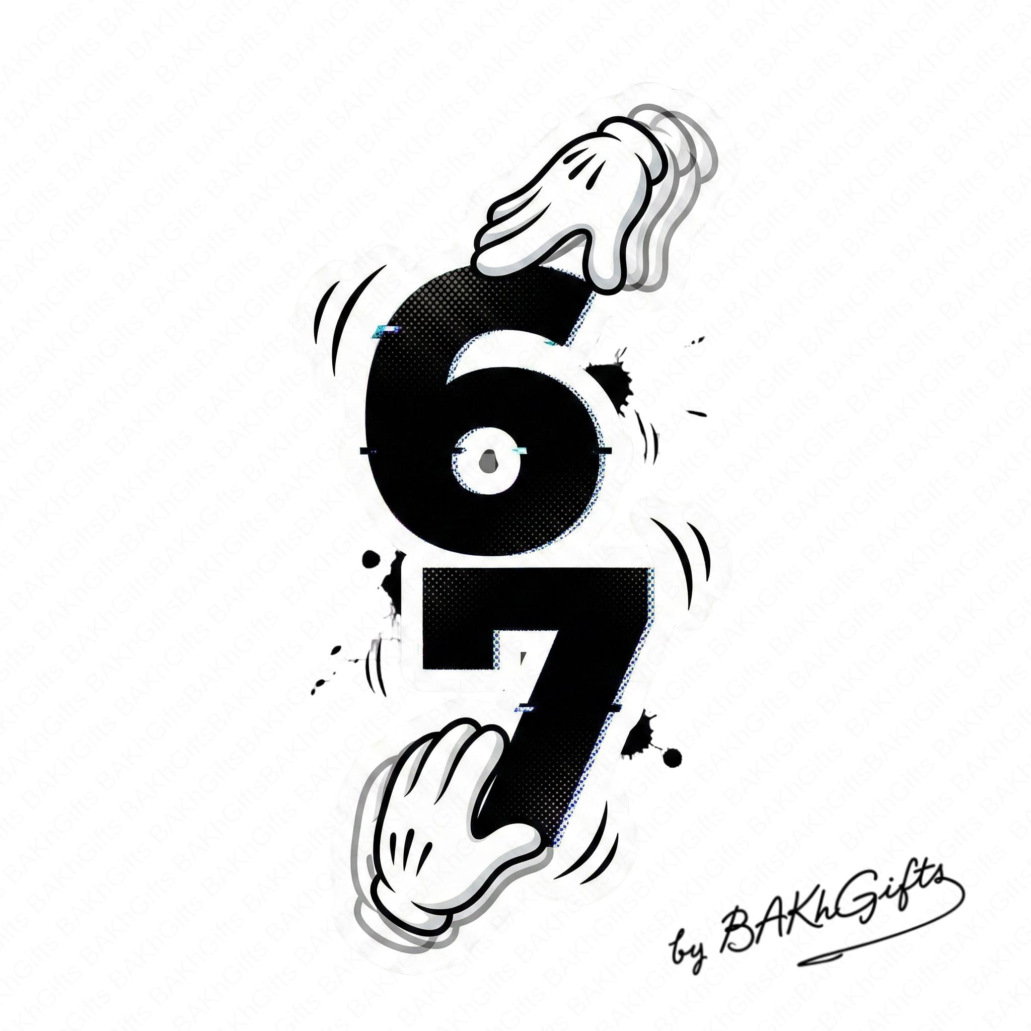 memeページ Viral 6 7 Six Seven Funny Hands Meme PNG, 67 Funny Viral Internet