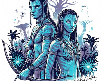Avatar Fire and Ash PNG, Sci-Fi Movie 2025 Shirt Design, Pandora World Art, Na'vi Clans, Action Movie Fan Art, Digital Sublimation File