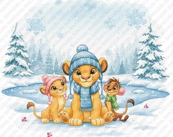 Lion King SVG Mega, Simba Svg for Cricut, Lion King Png, Hakuna Matata Svg for Shirts, Layered Svg Files, Lion King Clipart, Baby Simba Png