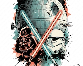 Personaggi Disney Star Wars Png, Galaxy's Edge Png, Darth Vader Png, Star Wars Png, File digitale, Che la forza sia con te Png, Download immediato