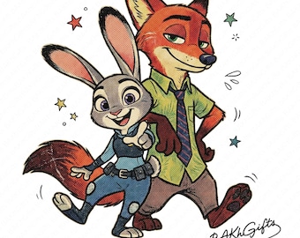 Zootopia Judy y Nick Bunde (Png), Pareja a juego (Png), Zootrópolis retro Disneyland (Png), Vacaciones familiares (Png), Día de San Valentín, Descarga instantánea
